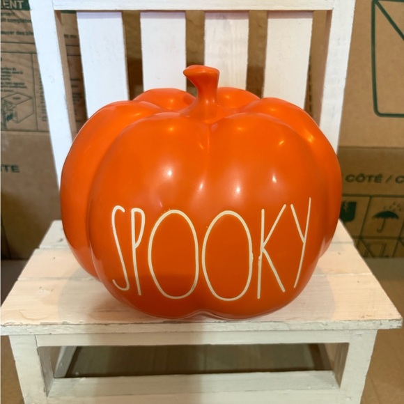Rae Dunn Orange Artisan Pumpkin Decor - Picture 1 of 3